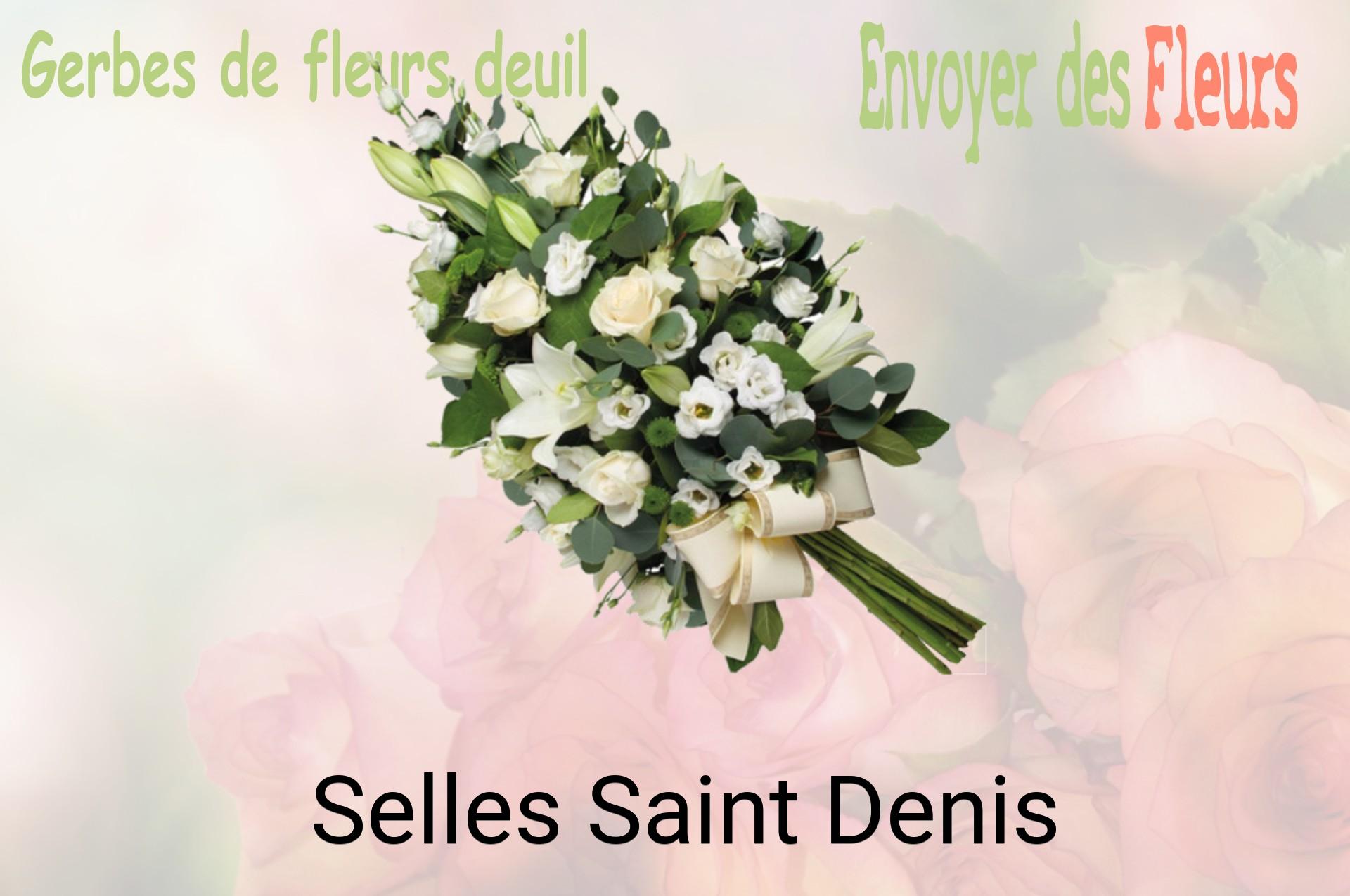 Gerbe de fleurs de deuil livrée à Selles-Saint-Denis